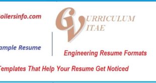 Engineering Resume Format