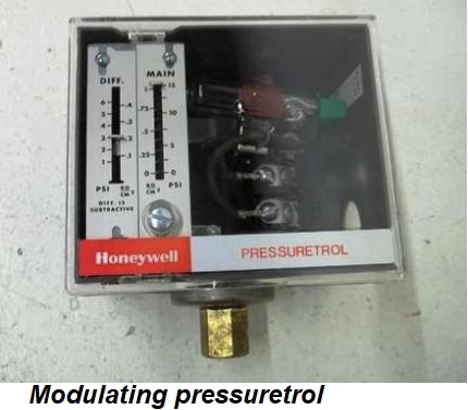 Modulating pressuretrol
