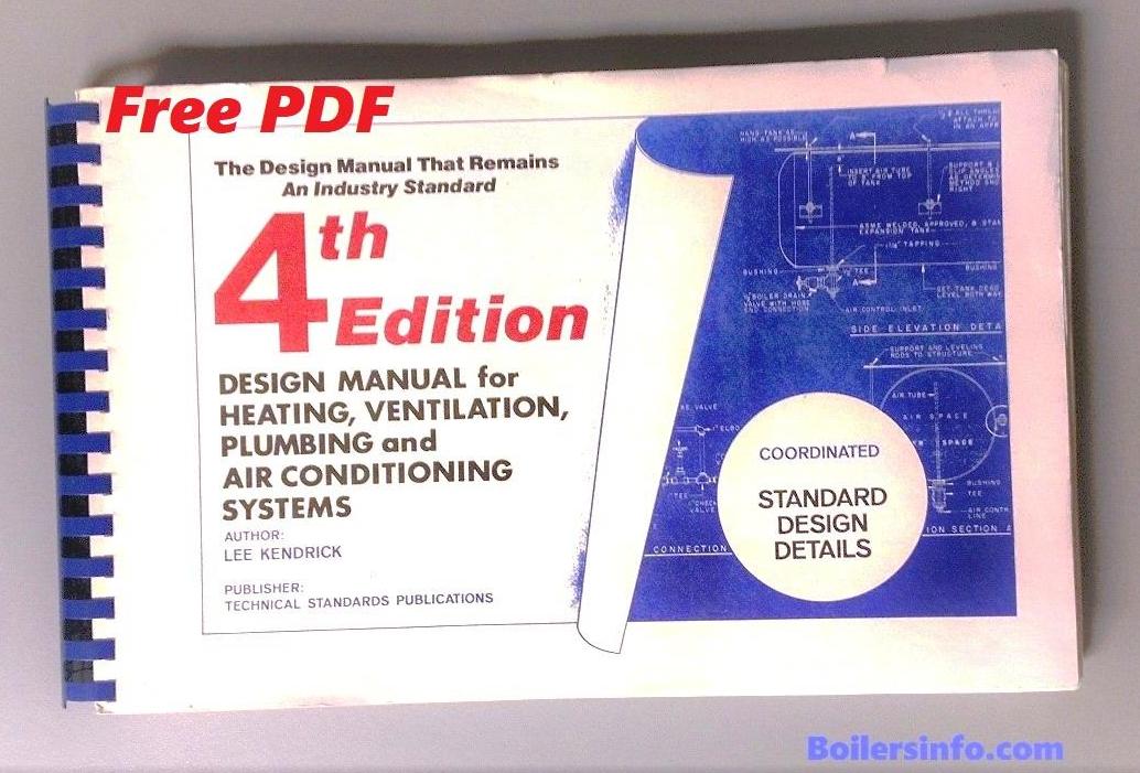 Design Manual for heating, ventilation, plumbing and air conditioning systems